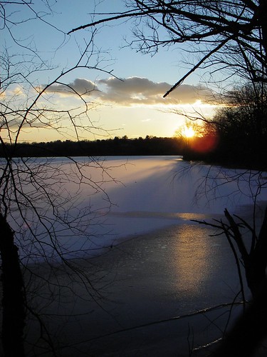 icy sunset