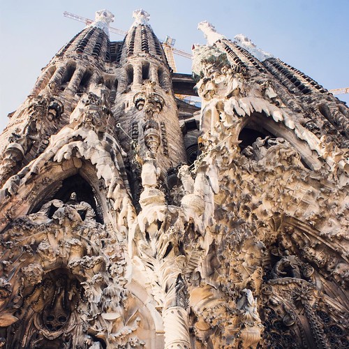 2012     #Travel #Memories #Throwback #2012 #Autumn #Barcelona #Spain     ...   #Gaudi #Architecture #Design #Cathedral #Sagrada #Familia #Exterior #Cone #Steeple #Decoration #Sculpture ©  Jude Lee