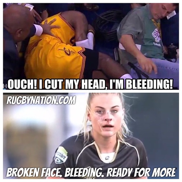 Rugby Girl Georgia Page is tougher than LeBron James #NBAFinals #NBAFinals2015 #cavs #gsw