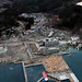 Aerial view of damage to Wakuya, Japan following earthquake.