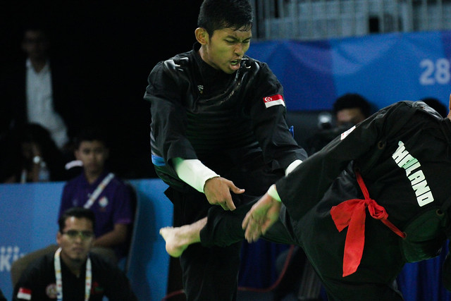 2015 SEA Games Pencak Silat - Men & Women Tanding Class D QF SIN vs THA