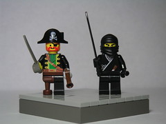 Pirate vs. Ninja: Fight! by Dunechaser @ Flickr