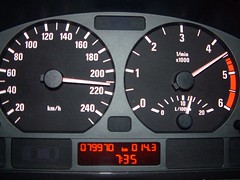 BMW 320d speedometer