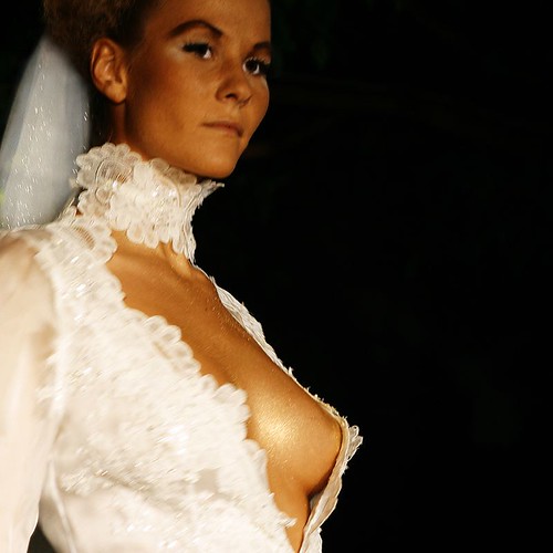 turtleneck wedding gown dress