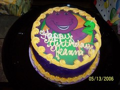 her Barney cake