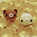 Amigurumi Chocolate and White Chocolate Bon Bon Candy Bears Set