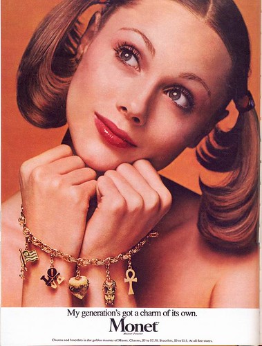Monet Jewelers ad, 1973 by Gatochy