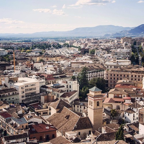 2012     #Travel #Memories #Throwback #2012 #Autumn #Granada #Spain    ...        #Square #Landscape #Town #City #View from #Observatory ©  Jude Lee