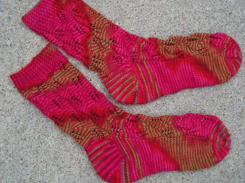 Embossed Leaves Socks - 1st pair
