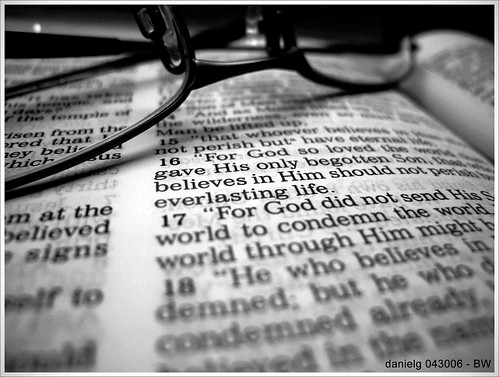 For God so loved the world - Bible2_BW