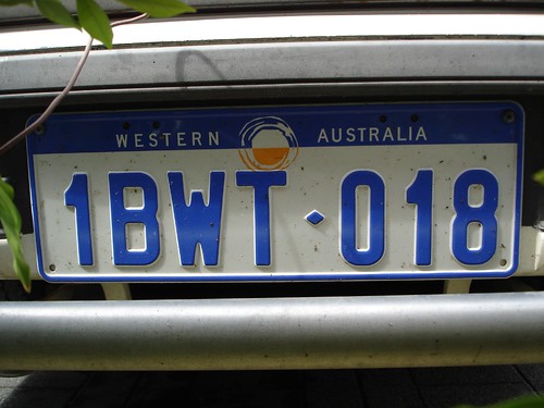 Western Australia licence plate