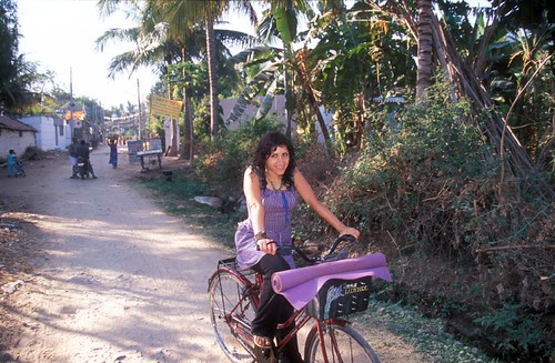 Nadia and her bike