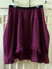 Ruffled burgundy crinkle skirt, completed