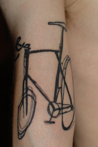 Labels: bicycle tattoo art
