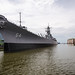 The USS Wisconsin in Norfolk, Virginia