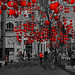 Lanterns in St Annes Square, Manchester, for the Chinese New Year