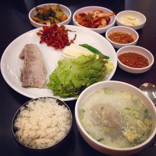     ... #Dinner #Korean #Food #Bossam #Boiled #Pork #Kimchi #Vegetables #Dumpling #Soup ©  Jude Lee