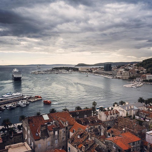 8      2013   #Travel #Memories #Throwback #2013 #Autumn #Split #Croatia   #Old #Town #Landscape #View #Port #Boat #Adria #Sea #Rainy #Day #Sky #Cloud ©  Jude Lee
