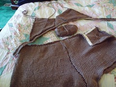 Knitty's 1930 bra & panties, in progress