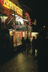 Night time fairground