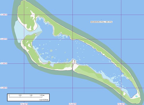 Nikumaroro Atoll - Map (1-25,000)