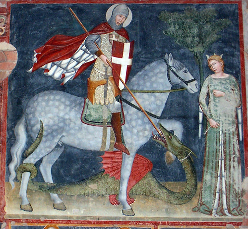 Sant Jordi, fresc de San Zeno, Verona