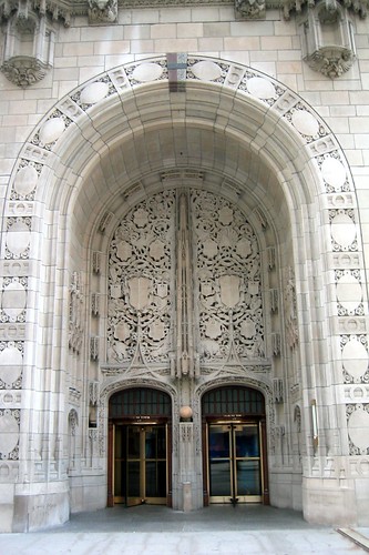 the chicago tribune building. The Tribune Tower, at 435