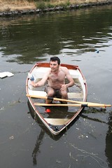 Macro Ed in a semi-sunk boat