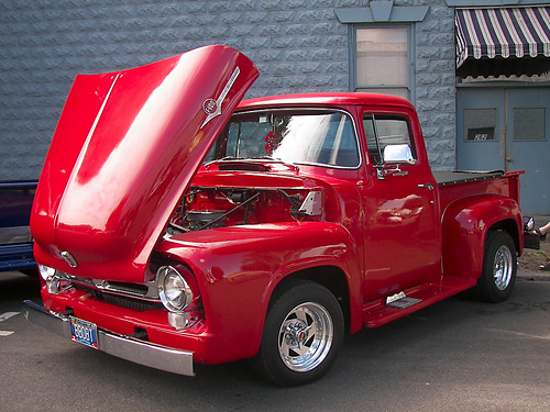 1956 ford truck. Red Classic 1956 Ford Truck