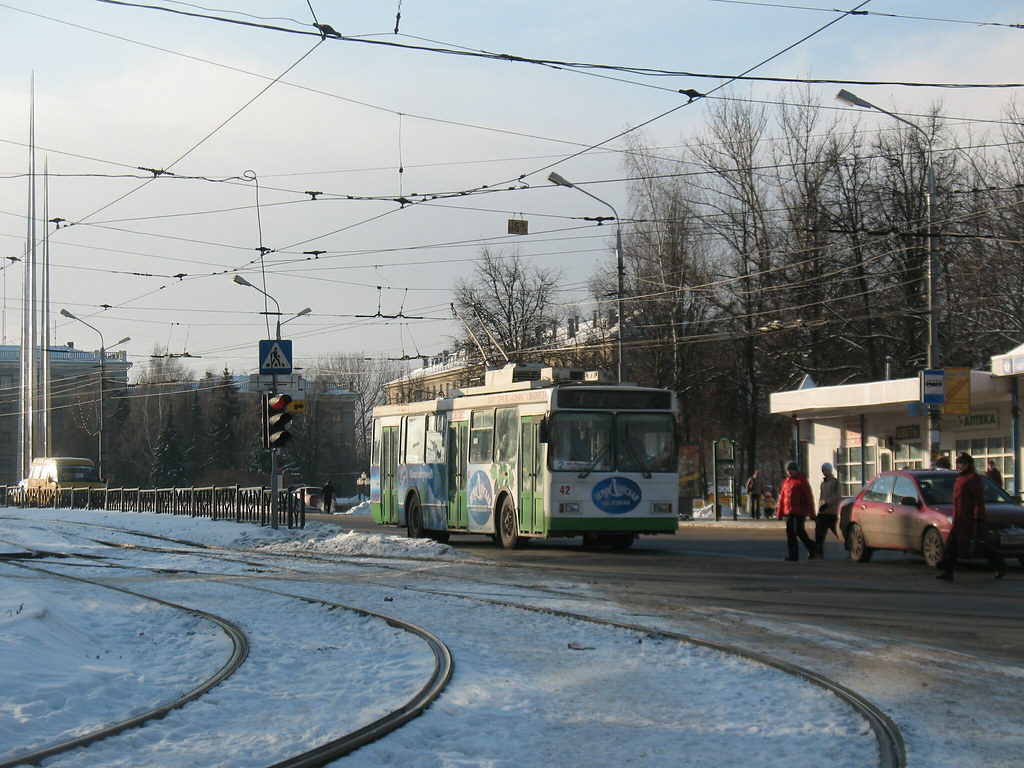 : Tula trolleybus 42 VMZ-5298.00 build in 2005, withdrawn in 2015