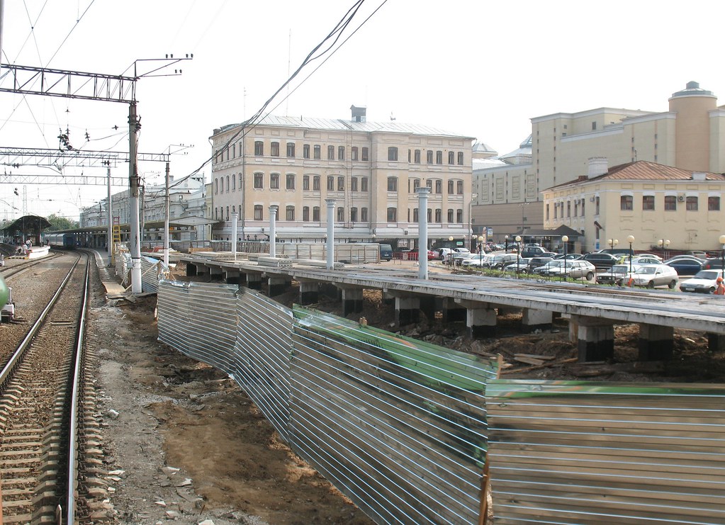 фото: RZD Moskva-Kurskaya 2007, construction of 1-st platform