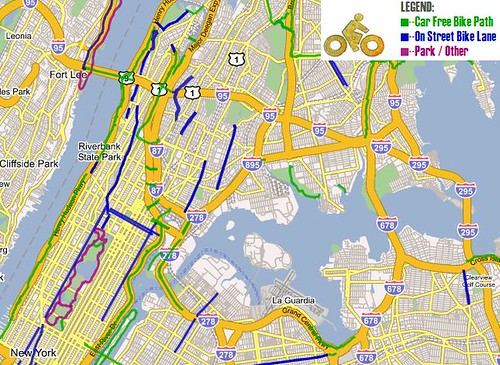 new york city map pdf. New York City bicycle map