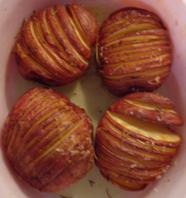 accordion potatoes by rachel is coconut&lime.