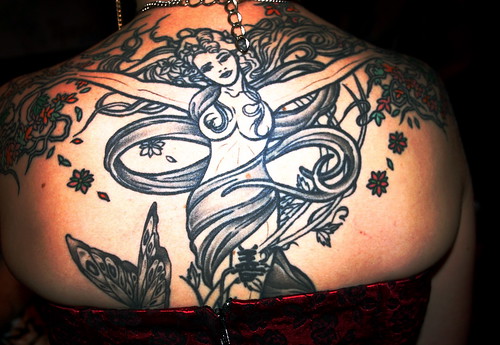 Woman in tattoo