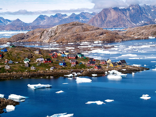 フリー画像|人工風景|街の風景|海岸の風景|氷山の風景|グリーンランド風景|フリー素材|
