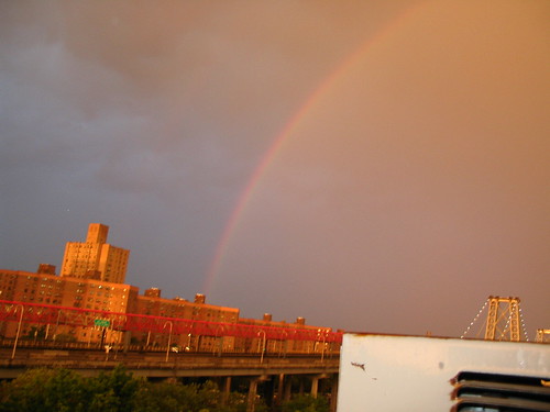 Rainbow over Williamsburg Bridge