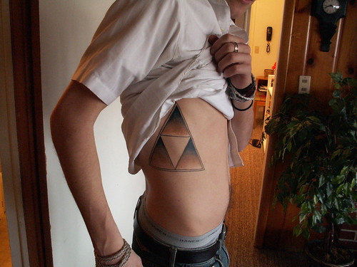 triforce tattoo. Ben#39;s Tattoo (Triforce symbol)