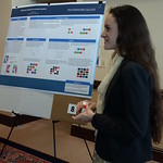 Rachael Huff '18 presenting her research