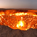 Darvaza gas crater panorama