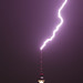 Lightning strikes the TV Tower