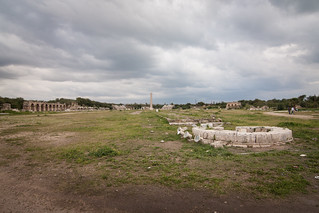 Remains of to the largest Roman hippodrome ever found. Tyre, Lebanon