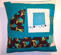 Inprovised patchwork pillow