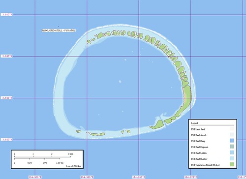 Nukuoro Atoll - Map
