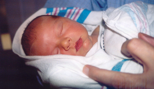 Baby Sean with Grandpa's fingers