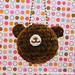 Amigurumi Chocolate teddy bear keychain