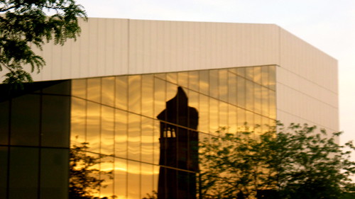 Clock Tower Reflected I by Terry Bain