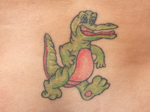 Necia and the alligator tattoo 