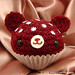Red Velvet Amigurumi Cupcake bear