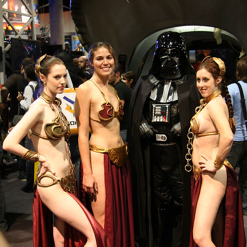 Darth Vader with Princesses Leia