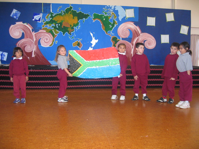  of the South African flag. They explained the meaning behind each colour 